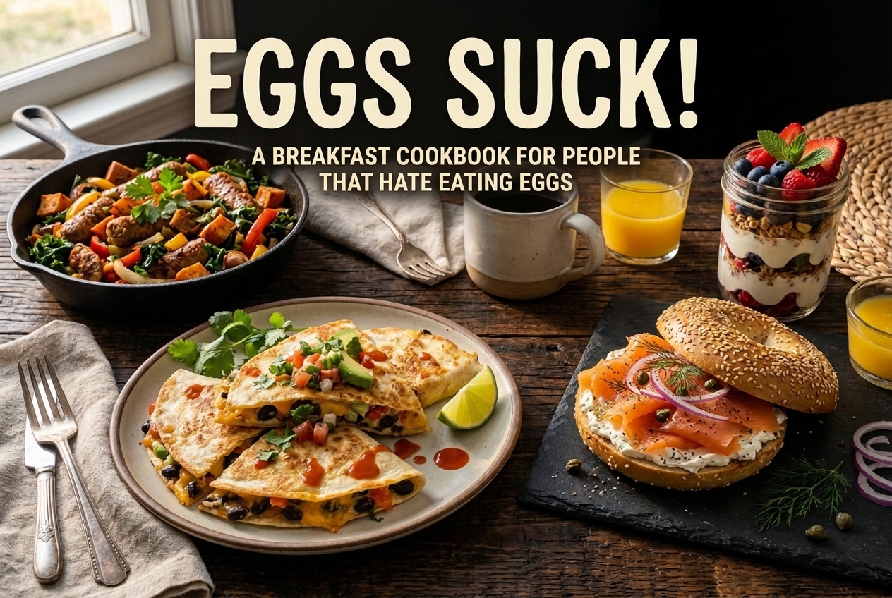 Eggs Suck! Cookbook Cover
